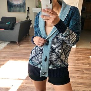 Forever 21 Contemporary Knit Toggle Cardig…